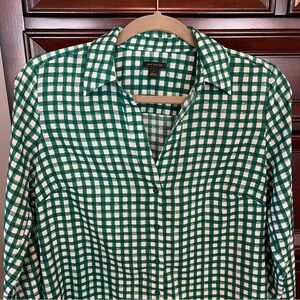 Ann Taylor Gingham Button Down